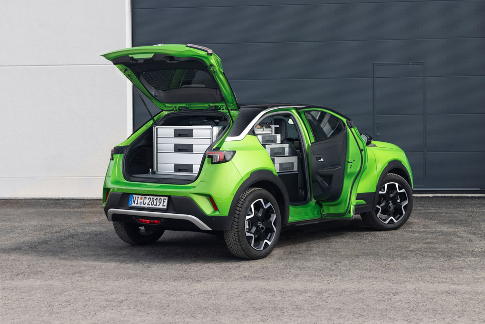 van racking for an Opel Mokka