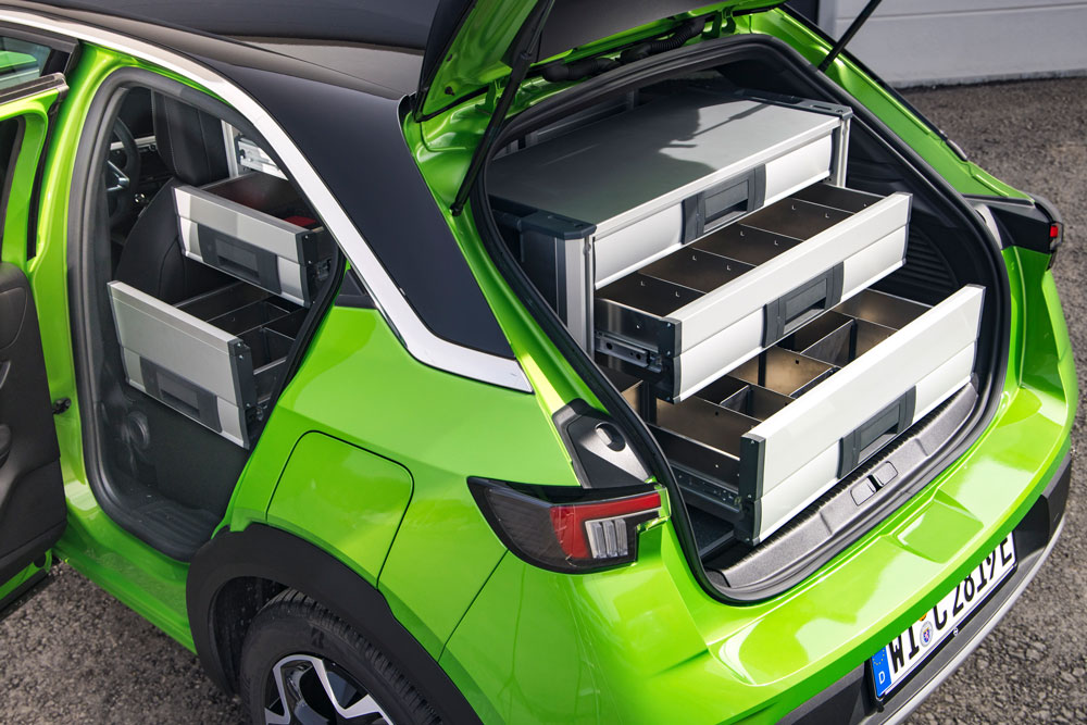 van racking for an Opel Mokka